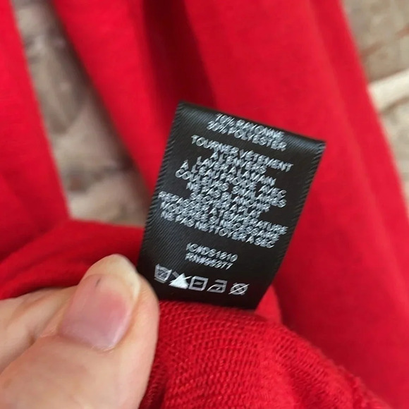 Sanctuary Red Raglan Light Weight Sweater - Picture 7 of 10